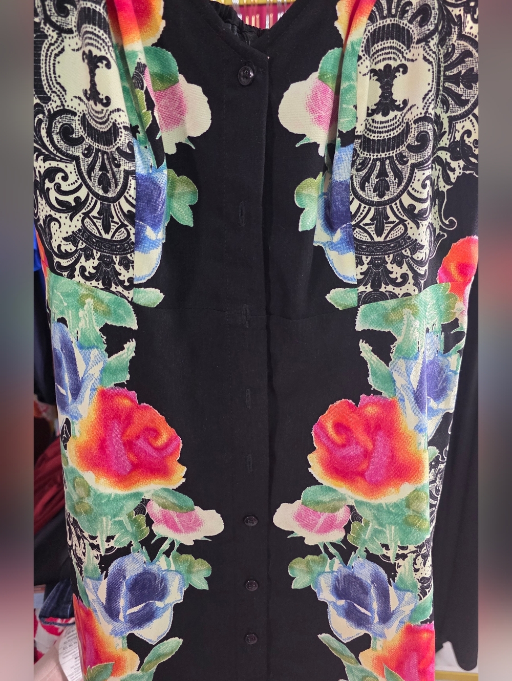 Guess Los Angelas Floral Chic High-Low Y2K Dress XS - Picture 4 of 8
